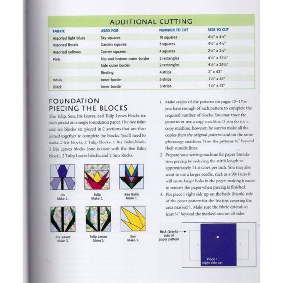 Potting Shed Patchwork:14 Quilted Projects Fresh from the Garden Quilt Book 2002 - Picture 6 of 12